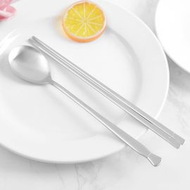 [HAEMO] 316L Charmant Matte Spoon Chopsticks-Spoon Chopsticks Korean Stainless Steel Cutlery-Made in Korea